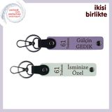 MiaWiki 61 Trabzon Desenli Anahtarlık 2'li Set, Standart, MH-KAN-61-282x2, mor menekşe-beyaz, üniseks-yetişkin
