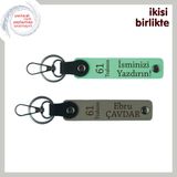 MiaWiki 61 Trabzon Desenli Anahtarlık Seti, Standart, MH-KAN-61-126x2, açık yeşil-kül gri, üniseks-yetişkin