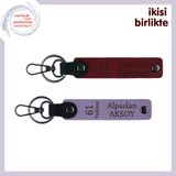 MiaWiki 61 Trabzon Yazılı Kişisel Anahtarlık x2'li, Standart, MH-KAN-61-164x2, bordo-mor menekşe, üniseks-yetişkin