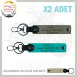 MiaWiki A Kan Grubu Motosiklet Anahtarlık İkili Set, Standart, MH-KAN-MT-6719x2, Kül Gri-Koyu Turkuaz-sütlü kahve, üniseks-yetişkin
