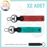 MiaWiki A+ Kan Grubu Yazılı Motosiklet Anahtarlık, Standart, MH-KAN-MT-5953x2, Nar Çiçeği-Koyu Turkuaz-siyah, üniseks-yetişkin