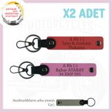 MiaWiki A Rh (-) Kan Grubu Anahtarlık Motorcular İçin, Standart, MH-KAN-MT-6972x2, Nar Çiçeği-Pembe-gri, üniseks-yetişkin