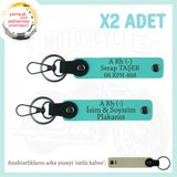 MiaWiki A Rh (-) Kan Grubu Motor Plaka Anahtarlık, Standart, MH-KAN-MT-7188x2, Turkuaz-sütlü kahve, üniseks-yetişkin
