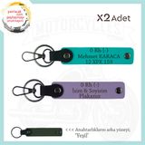 MiaWiki Acil Durum Anahtarlığı Motosiklet Severlere Özel, Standart, MH-KAN-MT-10870x2, Mor Menekşe-Koyu Turkuaz-yeşil, üniseks-yetişkin