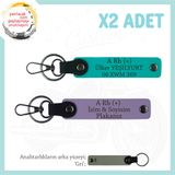 MiaWiki Acil Durum Anahtarlığı Motosiklet Severlere, Standart, MH-KAN-MT-5866x2, Mor Menekşe-Koyu Turkuaz-gri, üniseks-yetişkin