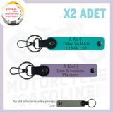 MiaWiki Acil Durum Anahtarlığı Motosiklet Severlere, Standart, MH-KAN-MT-6866x2, Mor Menekşe-Koyu Turkuaz-gri, üniseks-yetişkin
