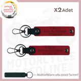 MiaWiki Acil Durum Anahtarlığı Set Motosiklet, Standart, MH-KAN-MT-10796x2, Kırmızı-lacivert, üniseks-yetişkin