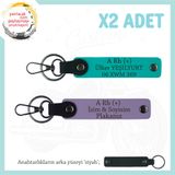 MiaWiki Acil Durum Anahtarlık Motosiklet Sevene Özel, Standart, MH-KAN-MT-5868x2, Mor Menekşe-Koyu Turkuaz-siyah, üniseks-yetişkin