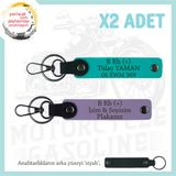 MiaWiki Acil Durum Anahtarlık Motosiklet Sevene Özel, Standart, MH-KAN-MT-7868x2, Mor Menekşe-Koyu Turkuaz-siyah, üniseks-yetişkin