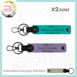 MiaWiki Acil Durum Anahtarlık Motosiklet Severlere Özel, Standart, MH-KAN-MT-10869x2, Mor Menekşe-Koyu Turkuaz-sütlü kahve, üniseks-yetişkin