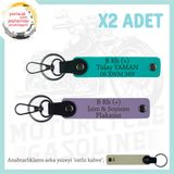 MiaWiki Acil Durum Anahtarlık Motosiklet Severlere Özel, Standart, MH-KAN-MT-7869x2, Mor Menekşe-Koyu Turkuaz-sütlü kahve, üniseks-yetişkin
