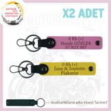 MiaWiki Acil Durum Anahtarlık Motosiklet Severlere, Standart, MH-KAN-MT-10138x2, Sarı-Pembe-lacivert, üniseks-yetişkin