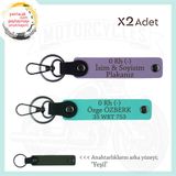 MiaWiki Acil Durum Anahtarlık Motosiklet, Standart, MH-KAN-MT-10913x2, Mor Menekşe-Turkuaz-yeşil, üniseks-yetişkin