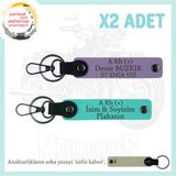 MiaWiki Acil Durum Anahtarlık Motosiklet, Standart, MH-KAN-MT-5912x2, Mor Menekşe-Turkuaz-sütlü kahve, üniseks-yetişkin