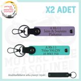 MiaWiki Acil Durum Anahtarlık Motosiklet, Standart, MH-KAN-MT-6911x2, Mor Menekşe-Turkuaz-siyah, üniseks-yetişkin