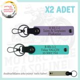 MiaWiki Acil Durum Anahtarlık Motosiklet, Standart, MH-KAN-MT-7912x2, Mor Menekşe-Turkuaz-sütlü kahve, üniseks-yetişkin