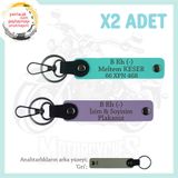 MiaWiki Acil Durum Anahtarlık Motosiklet, Standart, MH-KAN-MT-8899x2, Mor Menekşe-Turkuaz-gri, üniseks-yetişkin