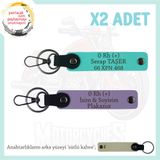MiaWiki Acil Durum Anahtarlık Motosiklet, Standart, MH-KAN-MT-9912x2, Mor Menekşe-Turkuaz-sütlü kahve, üniseks-yetişkin