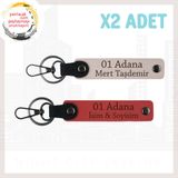 MiaWiki Adana Özel Hediyelik 2'li Anahtarlık, Standart, MH-KAN-01-2123x2, Nar Çiçeği-Pembe, üniseks-yetişkin