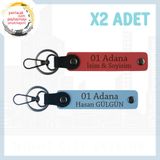 MiaWiki Adana Şehir Temalı İsim Yazılı Anahtarlık, Standart, MH-KAN-01-2115x2, Nar Çiçeği-Bordo, üniseks-yetişkin