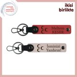 MiaWiki Adınız Yazılı Anahtarlık x2 Üç Hilal Temalı, Tek Ebat, MH-KAN-34134x2, nar çiçeği-pudra, üniseks-yetişkin