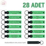 MiaWiki Anahtarlık F Yeşil Syh Lise Mezunlarına Hatıra, Standart, MH-KAN8555X28, Fıstık Yeşil & Siyah, üniseks-yetişkin