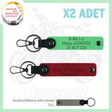 MiaWiki Anahtarlık Set Motor Tutkunları İsim Plaka Kan, Standart, MH-KAN-MT-7775x2, Kırmızı-Fıstık Yeşil-gri, üniseks-yetişkin