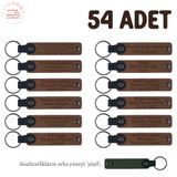 MiaWiki Anneler Günü İsim Yazılı Anı Anahtarlık 54'lü Set, Standart, MH-KAN8516X54, Kahverengi & Yeşil, üniseks-yetişkin