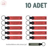 MiaWiki Anneler Günü İsim Yazılı Hatıra Anahtarlık, Standart, MH-KAN8537X10, Nar Çiçeği & Gri, üniseks-yetişkin