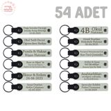 MiaWiki Anneler Günü Kişiselleştirilmiş Anı Anahtarlık, 54'lü Set, MH-KAN8546X54, Beyaz, üniseks-yetişkin
