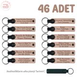 MiaWiki Anneler Günü Mesajlı Hatıra Anahtarlık 46'lı Set, Standart, MH-KAN8532X46, Yavru Ağzı & Lacivert, üniseks-yetişkin