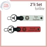 MiaWiki Aslan Figürlü Hediyelik Anahtarlık, Standart, MH-KAN-38262x2, beyaz-nar çiçeği, üniseks-yetişkin