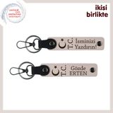 MiaWiki Ay Yıldız TC Anahtarlık Seti İsme Özel Pudra, Standart, MH-KAN-32996x2, pudra-pudra, üniseks-yetişkin