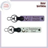 MiaWiki Ay Yıldız TC Temalı Anahtarlık Seti, Standart, MH-KAN-32931x2, mor menekşe-beyaz, üniseks-yetişkin