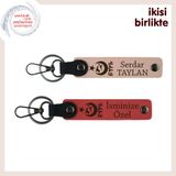 MiaWiki Ayyıldız Kurt Göktürk Deri Anahtarlık Seti, Standart, MH-KAN-33491x2, yavru ağzı-nar çiçeği, üniseks-yetişkin