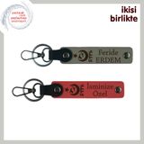 MiaWiki Ayyıldız Kurt Göktürk İsimli Anahtarlık, Standart, MH-KAN-33329x2, kül gri-nar çiçeği, üniseks-yetişkin