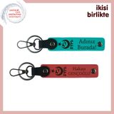 MiaWiki Ayyıldız Kurt Göktürk Kişiye Özel Anahtarlık, Standart, MH-KAN-33311x2, koyu turkuaz-nar çiçeği, üniseks-yetişkin