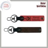 MiaWiki Ayyıldız Kurt Göktürk Temalı Kişisel Anahtarlık, Standart, MH-KAN-33378x2, nar çiçeği-koyu kahve, üniseks-yetişkin