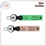 MiaWiki Ayyıldız ve Türkiye Desenli 2'li Anahtarlık, 11.5 cm x 2.3 cm, MH-KAN-33587x2, fıstık yeşil-yavru ağzı, üniseks-yetişkin