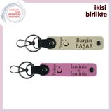 MiaWiki Ayyıldız ve Türkiye Temalı Deri Anahtarlık, Tek Ebat, MH-KAN-33780x2, sütlü kahve-pembe, üniseks-yetişkin