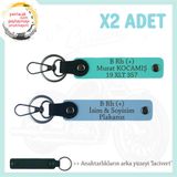 MiaWiki B+ Kan Grubu Motosiklet Anahtarlık 2'li Set, Tek Ebat, MH-KAN-MT-7570x2, Gök Mavi-Turkuaz-lacivert, üniseks-yetişkin