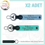 MiaWiki B Kan Grubu Motosiklet Anahtarlık İkili Set, Tek Ebat, MH-KAN-MT-8570x2, Gök Mavi-Turkuaz-lacivert, üniseks-yetişkin
