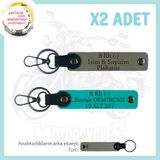 MiaWiki B Kan Grubu Motosiklet Anahtarlık İkili Set, Tek Ebat, MH-KAN-MT-8716x2, Kül Gri-Koyu Turkuaz-gri, üniseks-yetişkin