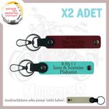 MiaWiki B- Kan Grubu Motosiklet Anahtarlık x2, Tek Ebat, MH-KAN-MT-9178x2, Turkuaz-Bordo-sütlü kahve, üniseks-yetişkin