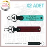 MiaWiki B+ Kan Grubu Yazılı Özel Üretim Anahtarlık, Standart, MH-KAN-MT-8177x2, Turkuaz-Bordo-siyah, üniseks-yetişkin