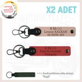 MiaWiki B Rh (+) Kan Grubu Acil Durum Anahtarlık, Tek Ebat, MH-KAN-MT-8013x2, Nar Çiçeği-Yavruağzı-yeşil, üniseks-yetişkin