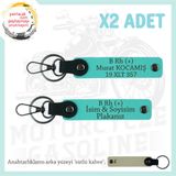 MiaWiki B Rh (+) Kan Grubu Motor Plaka Anahtarlık, Standart, MH-KAN-MT-8188x2, Turkuaz-sütlü kahve, üniseks-yetişkin