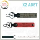 MiaWiki B Rh (+) Kan Grubu Yazılı Anahtarlık, Standart, MH-KAN-MT-7957x2, Nar Çiçeği-Kül Gri-lacivert, üniseks-yetişkin