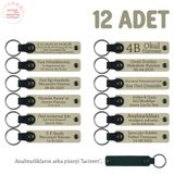 MiaWiki Babalar Günü Hediyesi Kişiye Özel Anahtarlık, Standart, MH-KAN8522X12, Sütlü Kahve & Lacivert, üniseks-yetişkin