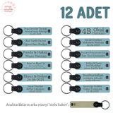 MiaWiki Babalar Günü Hediyesi Kişiye Özel Anahtarlık, Tek Ebat, MH-KAN8521X12, Gök Mavi & Sütlü Kahve, üniseks-yetişkin